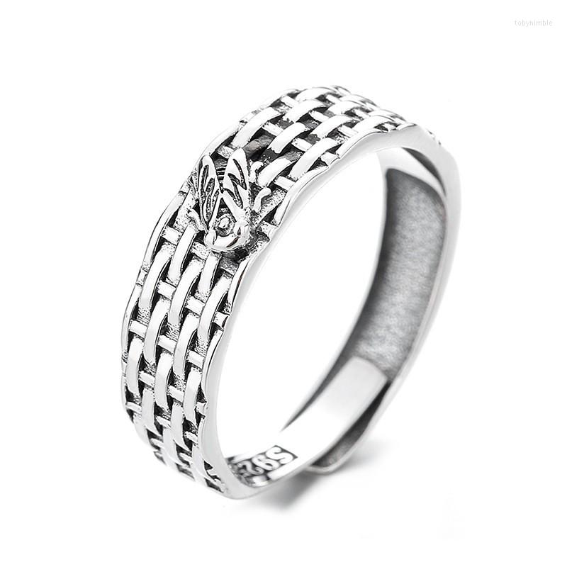 Cluster Rings 621FJ ZFSILVER Silver S925 Fashion Trendy Adjustable Retro Hip-hop Creative Weaving Cicada Ring For Girl Women Wedding Jewelry
Cluster Rings 621FJ ZFSILVER Silver S925 Fashion Trendy Adjustable Retro Hip-hop Creative Weaving Cicada Ring For Girl Women Wedding Jewelry