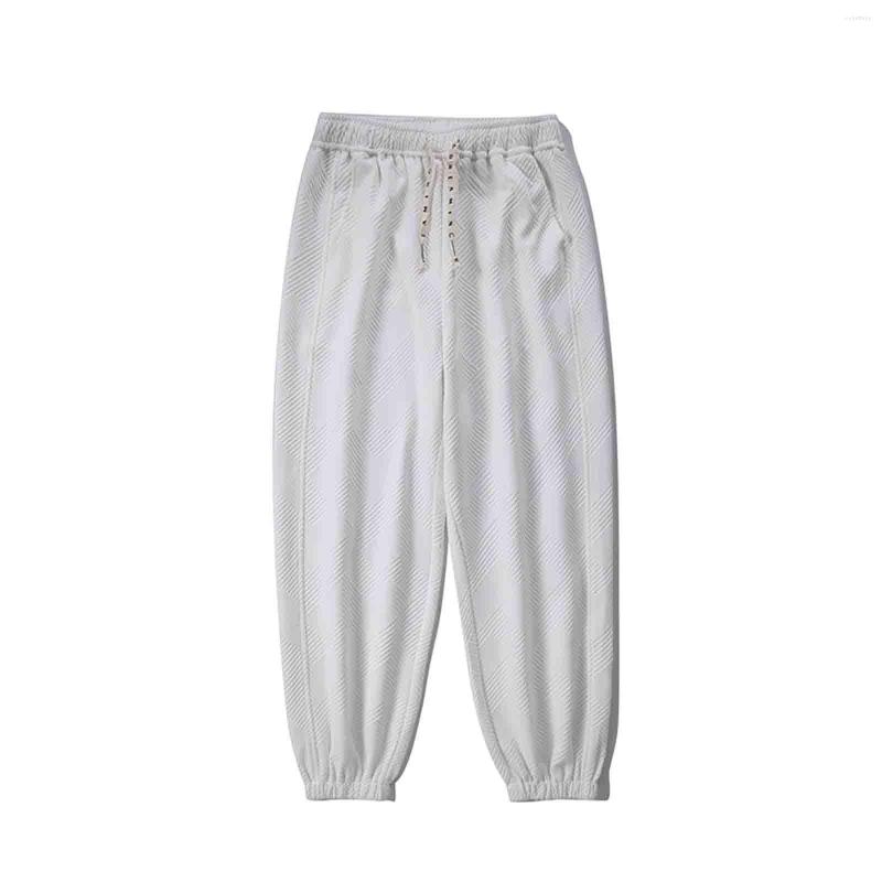 Men's Pants Male Spring And Autumn Casual Fashion Plaid Embroidery Logo Solid Drawstring, White
Men's Pants Male Spring And Autumn Casual Fashion Plaid Embroidery Logo Solid Drawstring, White