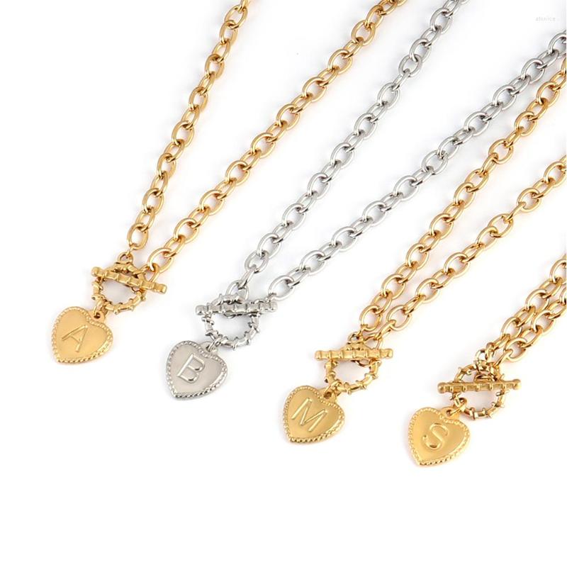 Chains Collier Stainless Steel Choker Chain Necklace Accesories For Women Jewelry Name Initials Heart Pendant 26 Letters Chamr
Chains Collier Stainless Steel Choker Chain Necklace Accesories For Women Jewelry Name Initials Heart Pendant 26 Letters Chamr