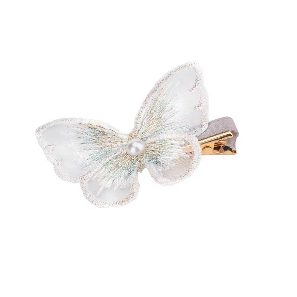 Candy Color Fashion Lace Butterfly Ribbon Hair Clips for Women Baby Girl Kids Barrette Wedding Hairpins Hair Accessories Hairclip Ornaments 1651