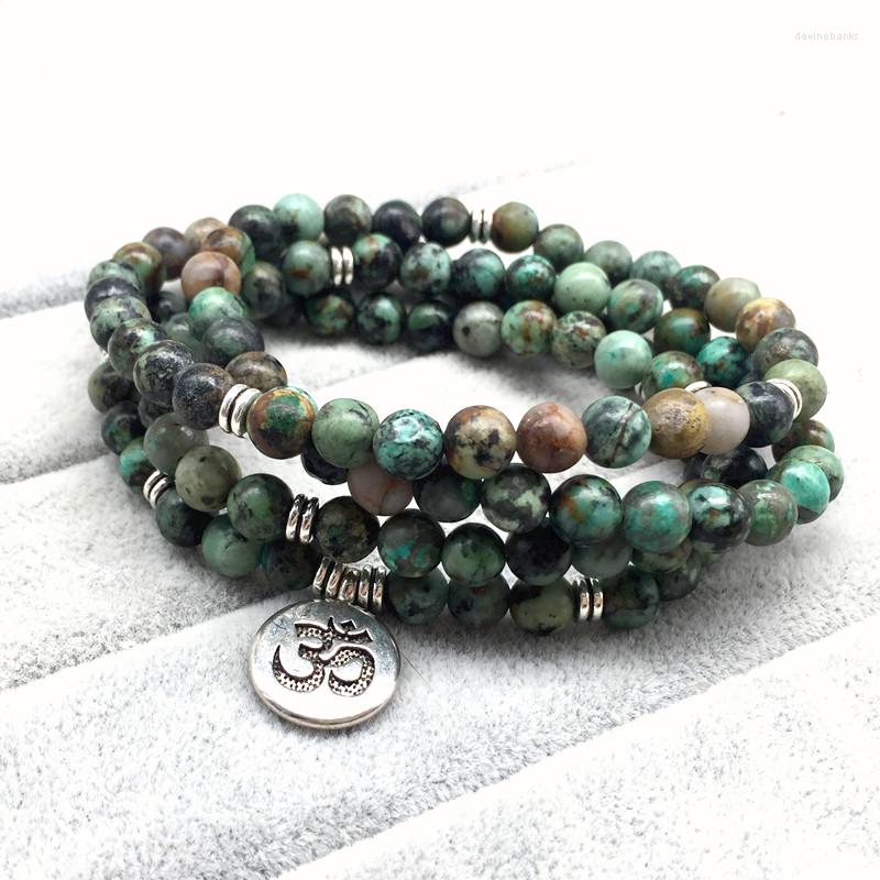 Strand Women Wrap Charm Yoga Bracelets 6 MM Nature Colorful Africa Turquoise Stone74CMNecklace Good Quality Gold Heart Pendant
Strand Women Wrap Charm Yoga Bracelets 6 MM Nature Colorful Africa Turquoise Stone74CMNecklace Good Quality Gold Heart Pendant