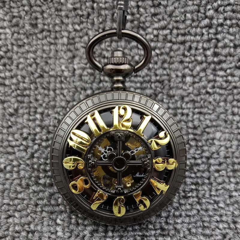 Pocket Watches Vintage Antique Watch Mechanical Hand Wind Men Women Engraved Arabic Numbers Round Case Analog Steampunk, Picture shown
Pocket Watches Vintage Antique Watch Mechanical Hand Wind Men Women Engraved Arabic Numbers Round Case Analog Steampunk, Picture shown