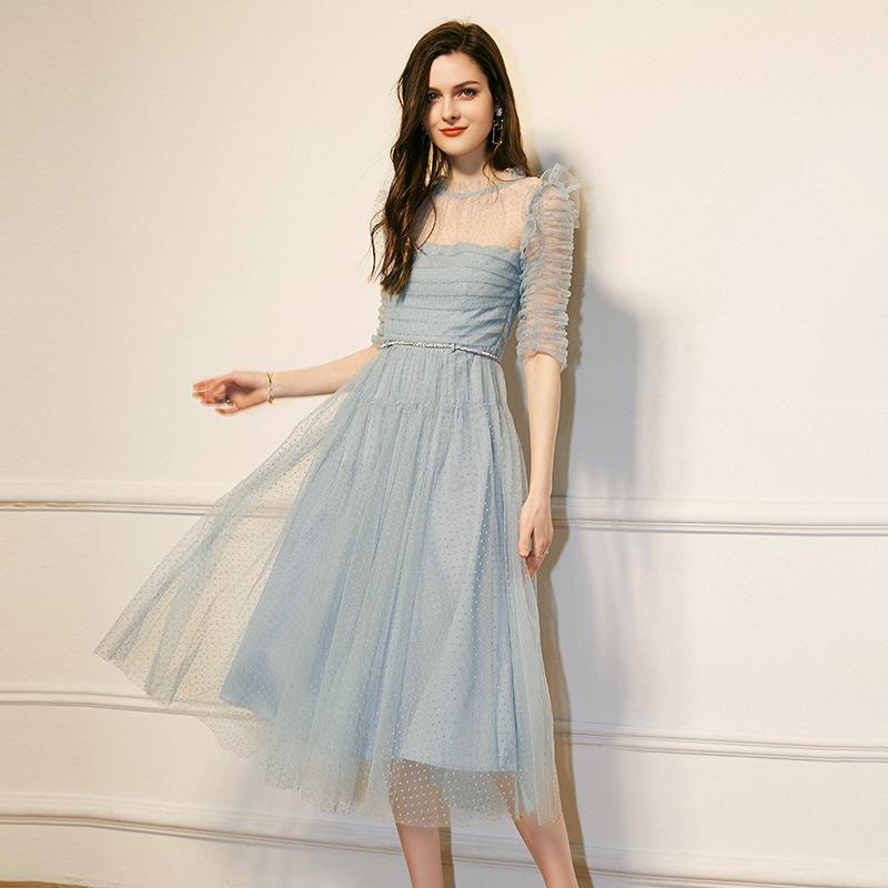 Casual Dresses 2101108-2023 Spring And Summer French Elegant Sweet Xianfan Full Screen Medium Length Dress, Blue
Casual Dresses 2101108-2023 Spring And Summer French Elegant Sweet Xianfan Full Screen Medium Length Dress, Blue
