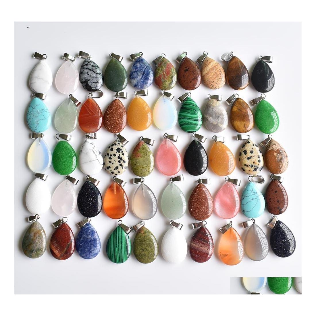 Charms Natural Stone Water Drop Tigers Eye Rose Quartz Opal Pendant Pink Crystal Pendants Chakras Gem Fit Earrings Necklace Making D Dhbmj
Charms Natural Stone Water Drop Tigers Eye Rose Quartz Opal Pendant Pink Crystal Pendants Chakras Gem Fit Earrings Necklace Making D Dhbmj