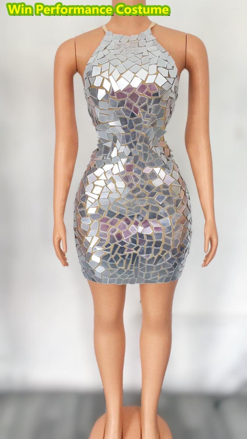 Stage Wear Female Singing Model Pography DjDs Stretch Silver Lens Skinny One-Piece Dress Performance Costume
Stage Wear Female Singing Model Pography DjDs Stretch Silver Lens Skinny One-Piece Dress Performance Costume