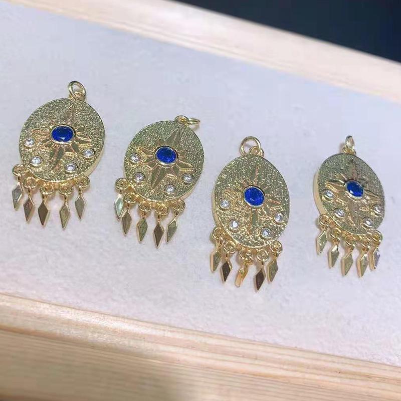 Charms 2pcs/lot Women's Fashion Cubic Zircon Micro Pave Eye Round Shape Fringes Decoration Pendant
Charms 2pcs/lot Women's Fashion Cubic Zircon Micro Pave Eye Round Shape Fringes Decoration Pendant