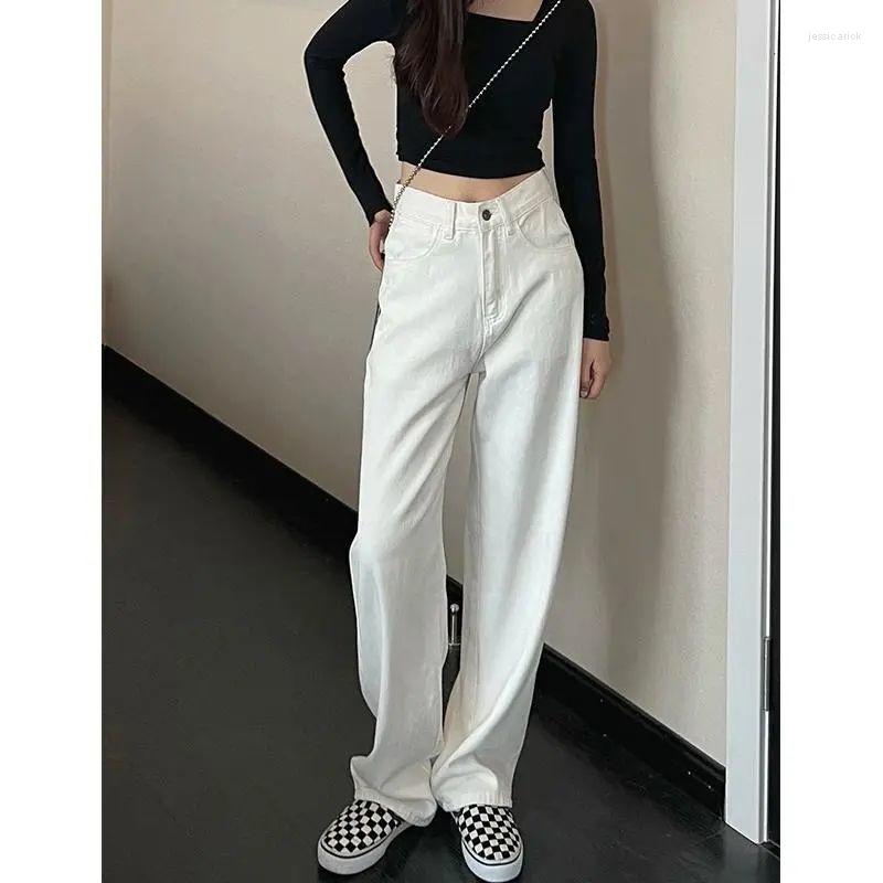 Women' Jeans Streetwear Woman Fashion Versatile Loose Straight Jean Female Wide Leg Pants Casual Trousers White
Women' Jeans Streetwear Woman Fashion Versatile Loose Straight Jean Female Wide Leg Pants Casual Trousers White