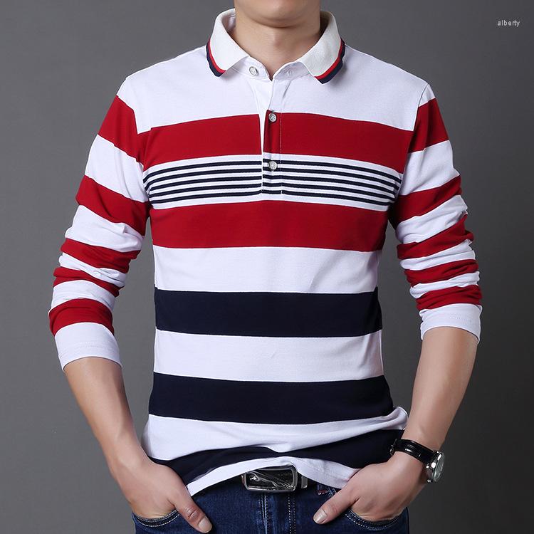 Men's Polos Casual Striped Shirt Men Slim Fit Solid Long Sleeve Autumn Winter S Shirts Cotton Anti-Pilling Para Hombre, Red
Men's Polos Casual Striped Shirt Men Slim Fit Solid Long Sleeve Autumn Winter S Shirts Cotton Anti-Pilling Para Hombre, Red