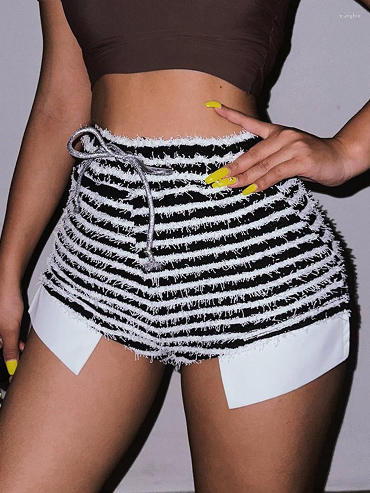 Women' Shorts HAOYUAN Black And White Striped Knitted Women Bottoms 2023 Streetwear Cute High Waist Drawstring Booty
Women' Shorts HAOYUAN Black And White Striped Knitted Women Bottoms 2023 Streetwear Cute High Waist Drawstring Booty