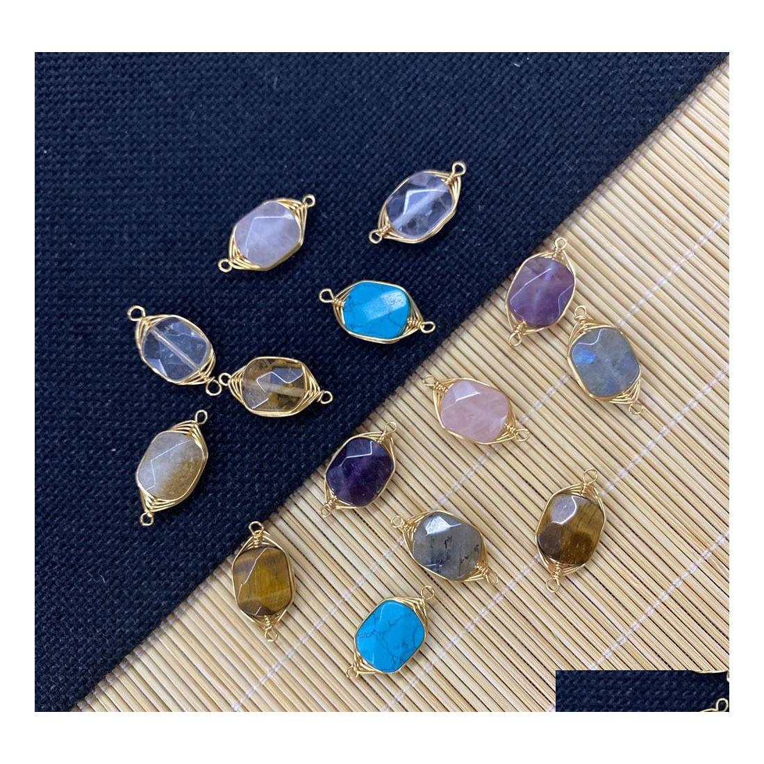 Charms Gold Wire Wrap Natural Stone Green Rose Quartz Crystal Connector Pendant For Earrings Necklace Jewelry Making Yzedibleshop Dr Dhaql
Charms Gold Wire Wrap Natural Stone Green Rose Quartz Crystal Connector Pendant For Earrings Necklace Jewelry Making Yzedibleshop Dr Dhaql