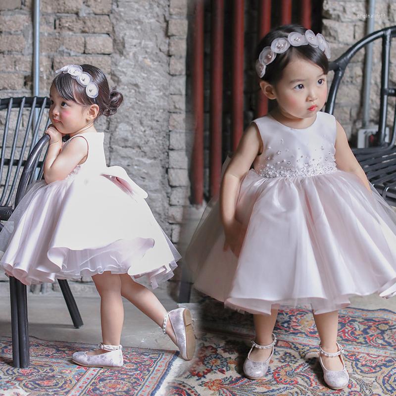 Girl Dresses Born Baby Beads Lace Baptism Clothes Bow Kids Infant First Year Birthday Princess Wedding Toddler Party Costume, Pink
Girl Dresses Born Baby Beads Lace Baptism Clothes Bow Kids Infant First Year Birthday Princess Wedding Toddler Party Costume, Pink