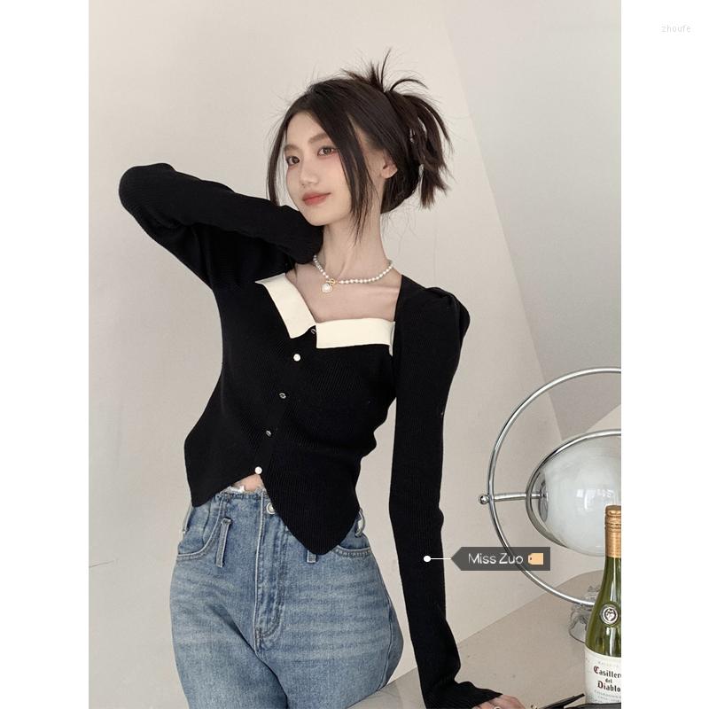 Women' Sweaters Sweater Women Elegance Knitted Pullover Autumn Korean Chic Irregular Temperament Top Fashion Casual Comfortable Female Wear, Black
Women' Sweaters Sweater Women Elegance Knitted Pullover Autumn Korean Chic Irregular Temperament Top Fashion Casual Comfortable Female Wear, Black