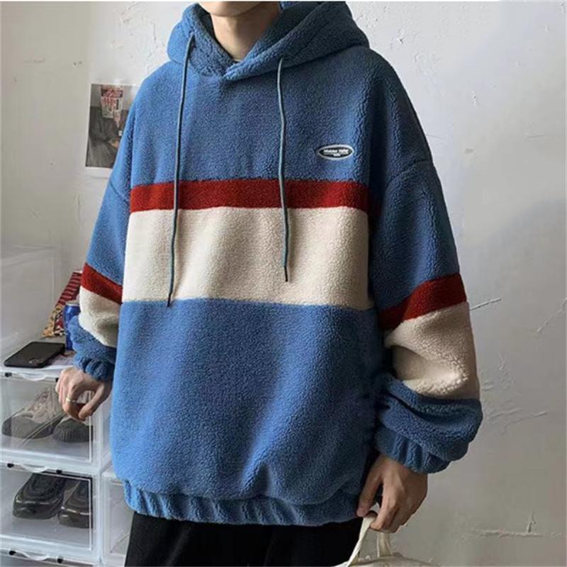 Men's Hoodies & Sweatshirts Men 2023 Warm Polar Fleece Sweatshirt Fashion Korean Hooded Tops Loose Pullover Comfort Patchwork SweatshirtsMen, Black
Men's Hoodies & Sweatshirts Men 2023 Warm Polar Fleece Sweatshirt Fashion Korean Hooded Tops Loose Pullover Comfort Patchwork SweatshirtsMen, Black