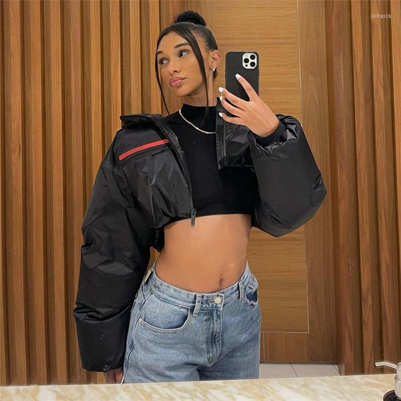 Women' Jackets FTS Zipper Hooded Short Cotton Winter Coat For Women Waist Loose Black Jacket Clothes
Women' Jackets FTS Zipper Hooded Short Cotton Winter Coat For Women Waist Loose Black Jacket Clothes