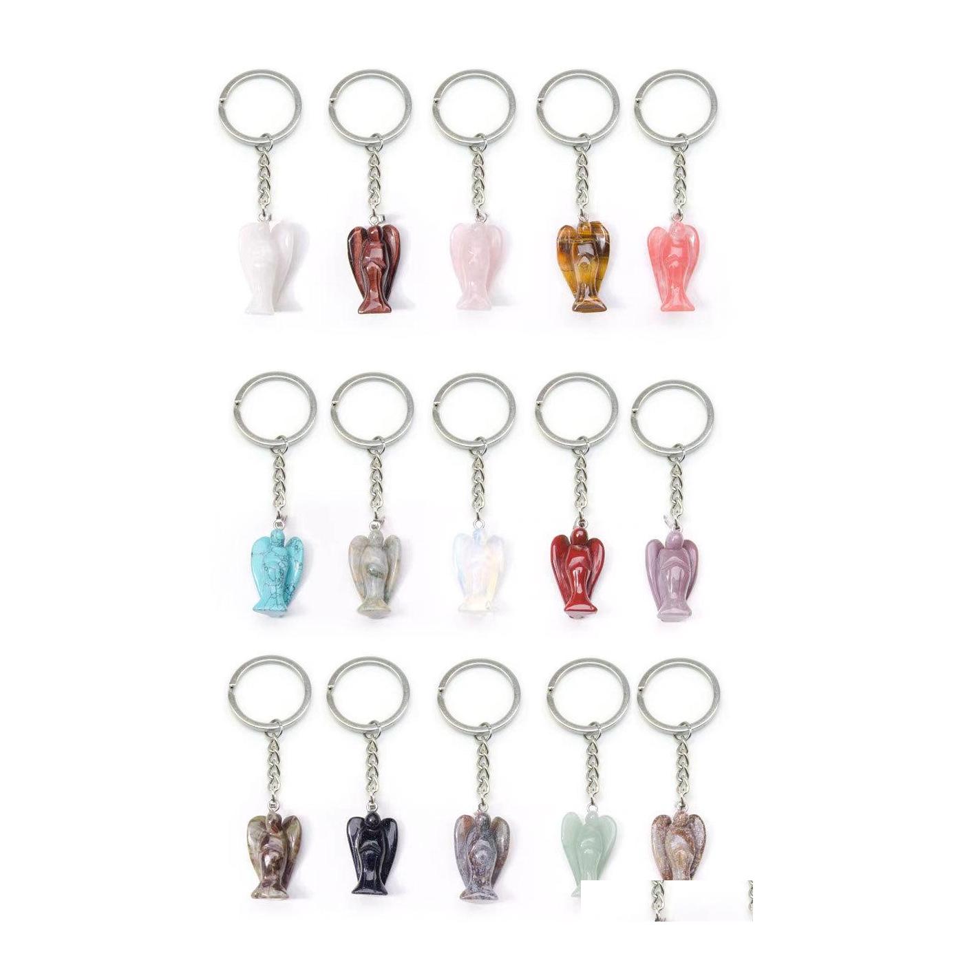 Key Rings Natural Stone Angel Sier Color Healing Pink Crystal Car Decor Keyholder Keychains For Women Yydhhome Drop Delivery Jewelry Dhx3N
Key Rings Natural Stone Angel Sier Color Healing Pink Crystal Car Decor Keyholder Keychains For Women Yydhhome Drop Delivery Jewelry Dhx3N