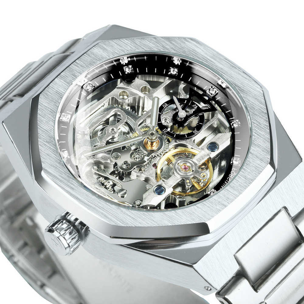 Wrist watch mechanical with tourbillon for men automatic steel strap skeleton es Top brand luxury Reloj Hombre
Wrist watch mechanical with tourbillon for men automatic steel strap skeleton es Top brand luxury Reloj Hombre