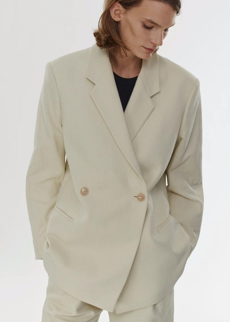 Women's Suits & Blazers Sweden Totem High Quality Women Cotton Blazer Lapel Double-breasted Oversized British Office Style Solid Color Suit, Black
Women's Suits & Blazers Sweden Totem High Quality Women Cotton Blazer Lapel Double-breasted Oversized British Office Style Solid Color Suit, Black