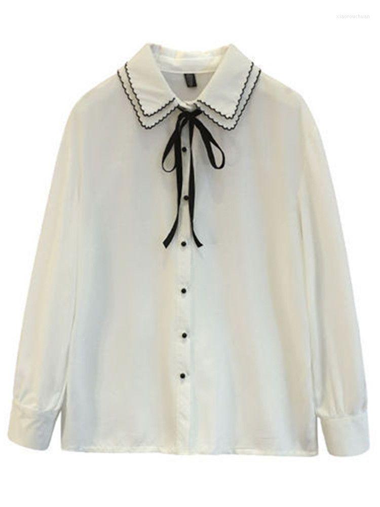 Women' Blouses Korean 3XL 4XL Women Bow Long Sleeve Button Blouse Elegant Spring Fall Office Turn Down Collar Formal Shirt Casual Tops, Black
Women' Blouses Korean 3XL 4XL Women Bow Long Sleeve Button Blouse Elegant Spring Fall Office Turn Down Collar Formal Shirt Casual Tops, Black