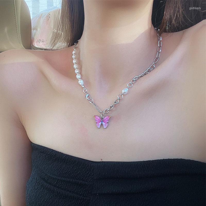 Choker Sweet Pink Butterfly Pendant Necklace For Women Y2K Girls Clavicle Chains Korean Fashion Women's Neck Jewelry
Choker Sweet Pink Butterfly Pendant Necklace For Women Y2K Girls Clavicle Chains Korean Fashion Women's Neck Jewelry