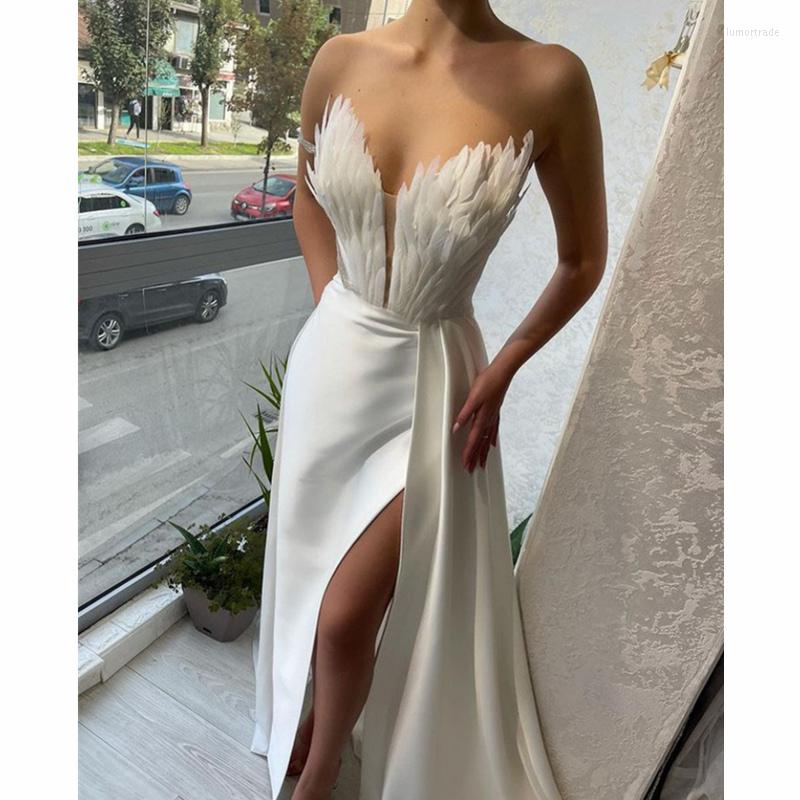 Casual Dresses Elegant Sleeveless Off Shoulder High Waist Corset Slit Evening Dress Women Sexy Feather Cocktail Party Floor Length, Sky blue
Casual Dresses Elegant Sleeveless Off Shoulder High Waist Corset Slit Evening Dress Women Sexy Feather Cocktail Party Floor Length, Sky blue