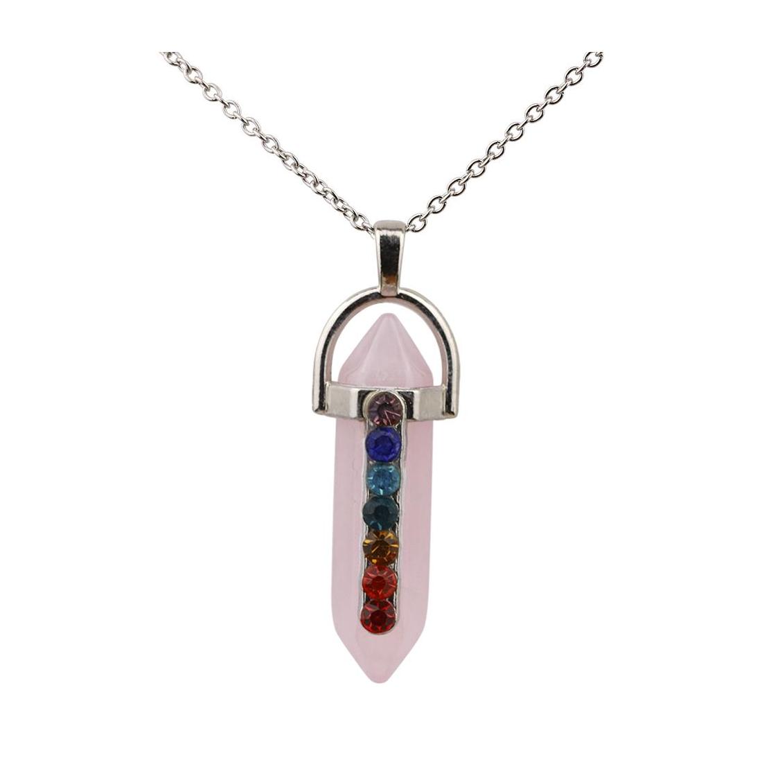 Pendant Necklaces Fashion Hexagonal Prism Rose Quartz Reiki Healing Crystal Chakra Necklace For Women Jewelr Yydhhome Drop Delivery Dhx8W
Pendant Necklaces Fashion Hexagonal Prism Rose Quartz Reiki Healing Crystal Chakra Necklace For Women Jewelr Yydhhome Drop Delivery Dhx8W