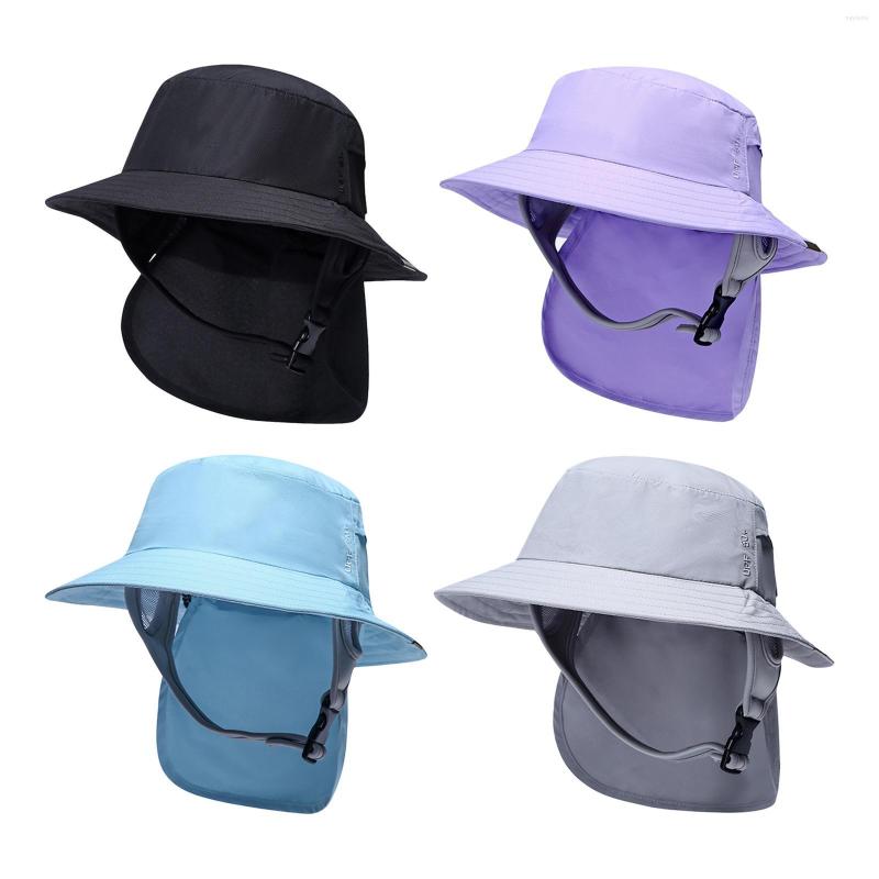Berets Portable Surf Bucket Hat Neck Flap Cover Fisherman Big Brim Visor Sun For Watersports Boating Camping Beach Women Men, Black
Berets Portable Surf Bucket Hat Neck Flap Cover Fisherman Big Brim Visor Sun For Watersports Boating Camping Beach Women Men, Black