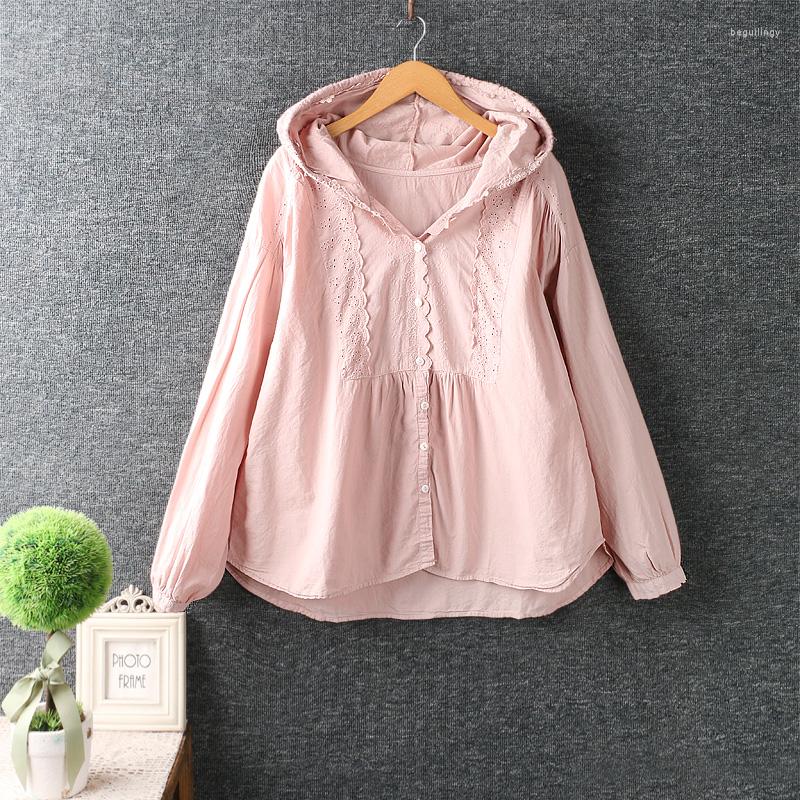 Women's Blouses Autumn Long Sleeve Hooded Top Shirt Women Single Breasted Casual Daily Wear MDW859, Pink
Women's Blouses Autumn Long Sleeve Hooded Top Shirt Women Single Breasted Casual Daily Wear MDW859, Pink
