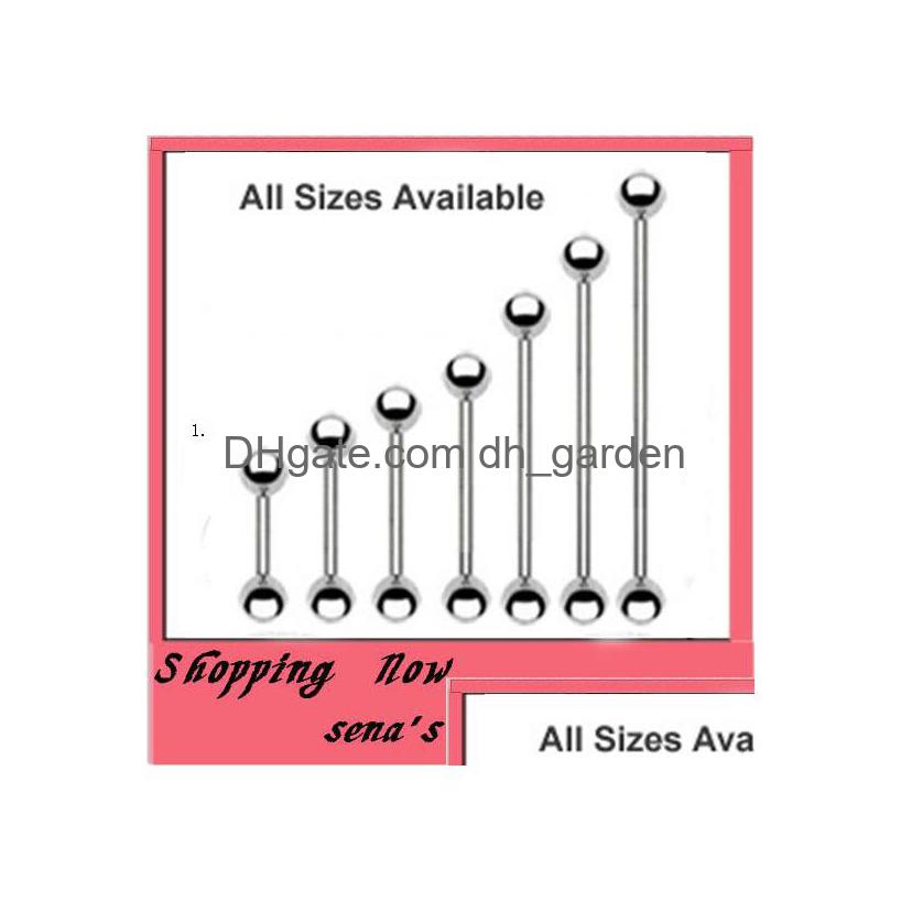 Tongue Rings Ring 70Pcs/Lot Mix 7 Size Stainless Steel Ball Heix Earring Piercing Body Drop Delivery Jewelry Dhgarden Dh7Yt
Tongue Rings Ring 70Pcs/Lot Mix 7 Size Stainless Steel Ball Heix Earring Piercing Body Drop Delivery Jewelry Dhgarden Dh7Yt