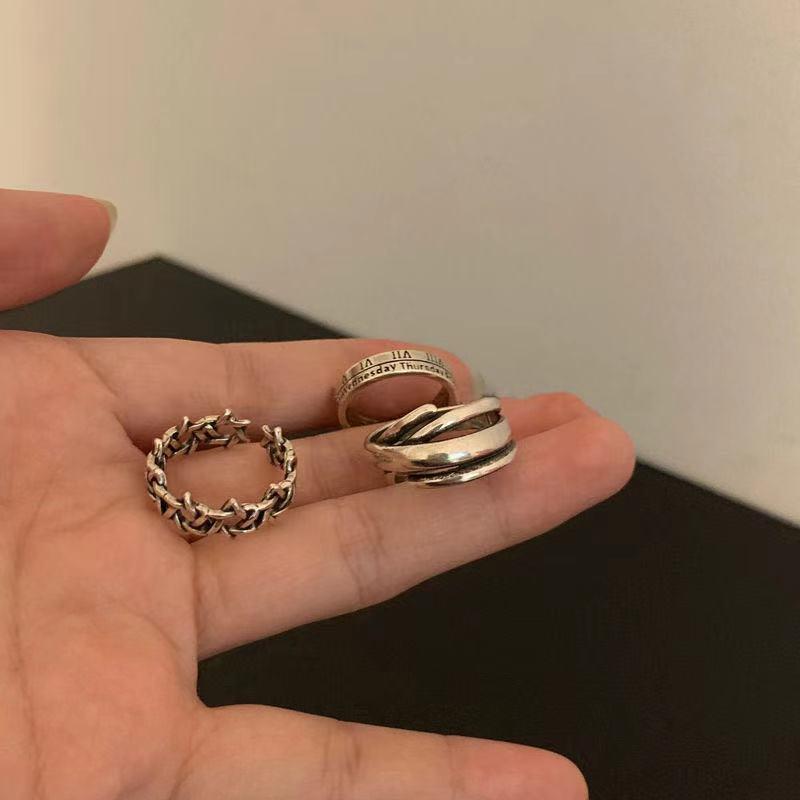 Cluster Rings Ins Cool Retro Open Ring Female Fashion Tail Male Cold Wind Adjustable Combination Couple Jewelry Unisex Gifts 3pcsCluster
Cluster Rings Ins Cool Retro Open Ring Female Fashion Tail Male Cold Wind Adjustable Combination Couple Jewelry Unisex Gifts 3pcsCluster