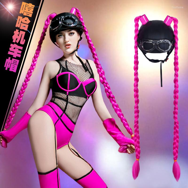 Stage Wear Drag Queen Costume Locomotive Hats With Long Braids Gogo Dancer Rave Sexy Night Club Outfit Accessories Helmets 4722
Stage Wear Drag Queen Costume Locomotive Hats With Long Braids Gogo Dancer Rave Sexy Night Club Outfit Accessories Helmets 4722