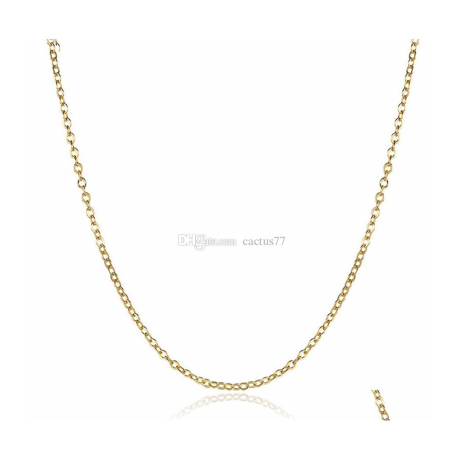 Chains 18K Gold Stainless Steel Fashion 45Add5Cm Thin Link Necklaces Diy Pendant Fine Jewelry For Women Girls Drop Delivery Pendants Dh6Qp
Chains 18K Gold Stainless Steel Fashion 45Add5Cm Thin Link Necklaces Diy Pendant Fine Jewelry For Women Girls Drop Delivery Pendants Dh6Qp