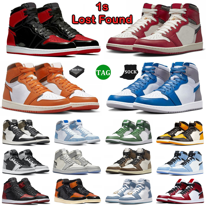 With Box Designer Running Shoes 1s Men Women 1 Basketball Shoes Sneaker Lost Found True Blue Gorge Green Star Fish Bred Mens Trainers Outdoor Sneakers 36-47
With Box Designer Running Shoes 1s Men Women 1 Basketball Shoes Sneaker Lost Found True Blue Gorge Green Star Fish Bred Mens Trainers Outdoor Sneakers 36-47