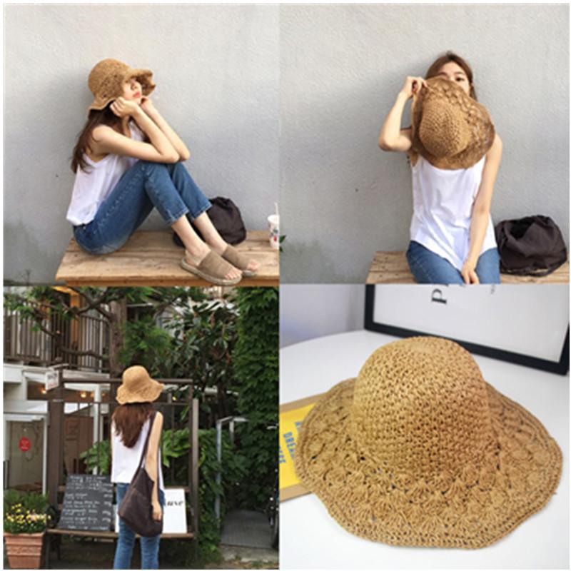 Wide Brim Hats Summer Bucket Women Fashion Hand-Made Along The Straw Hat Beach Sun Fisherman's Foldable Brimmed
Wide Brim Hats Summer Bucket Women Fashion Hand-Made Along The Straw Hat Beach Sun Fisherman's Foldable Brimmed