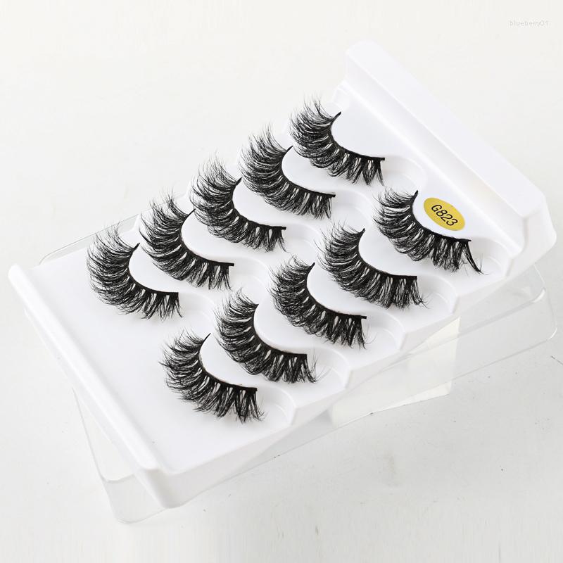 False Eyelashes 5 Pairs 3D Mink Hair High Volume Handmade Eye Lashes Wispy Thick Full Strip Makeup Beauty Extension
False Eyelashes 5 Pairs 3D Mink Hair High Volume Handmade Eye Lashes Wispy Thick Full Strip Makeup Beauty Extension