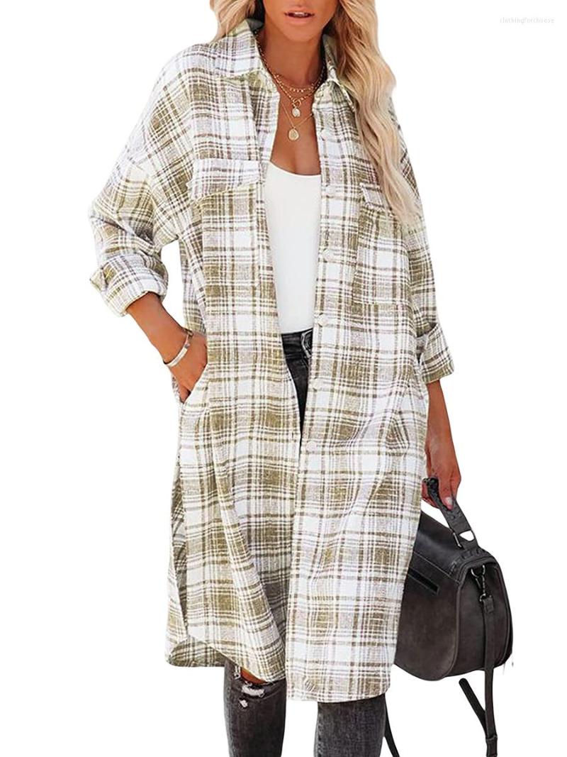 Women's Blouses Women Flannel Plaid Long Shirts Oversized Sleeve Button Down Cardigan Blouse Pocketed Boyfriend Shacket Jackets, A-khaki
Women's Blouses Women Flannel Plaid Long Shirts Oversized Sleeve Button Down Cardigan Blouse Pocketed Boyfriend Shacket Jackets, A-khaki
