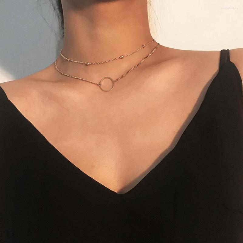Pendant Necklaces Minimalist Round Necklace For Women Gold Color Clavicle Short Chain Fashion Jewelry Statement Girl Gift
Pendant Necklaces Minimalist Round Necklace For Women Gold Color Clavicle Short Chain Fashion Jewelry Statement Girl Gift