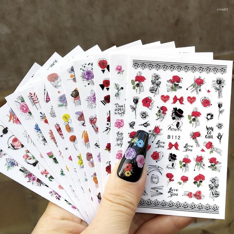 Nail Stickers 10pcs 2023 Valentines Day Sticker Rose Leopard Flower 3D Decals Heart Angel Art Accessories Manicure Decoration, B116
Nail Stickers 10pcs 2023 Valentines Day Sticker Rose Leopard Flower 3D Decals Heart Angel Art Accessories Manicure Decoration, B116