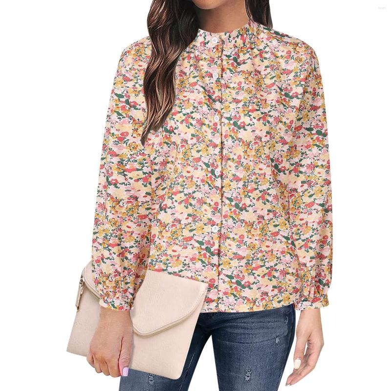 Women's Blouses Women Shirt Loose Casual Crew Neck Floral Print Long Sleeve Single Breasted Bohemian Beach Spring Summer Holidays Top 4, Orange
Women's Blouses Women Shirt Loose Casual Crew Neck Floral Print Long Sleeve Single Breasted Bohemian Beach Spring Summer Holidays Top 4, Orange