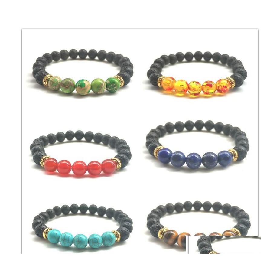 Charm Bracelets 6Styles Natural Black Lava Stone Turquoise Elastic Bracelet Aromatherapy Essential Oil Diffuser For Men Jewelry Drop Dhtb8
Charm Bracelets 6Styles Natural Black Lava Stone Turquoise Elastic Bracelet Aromatherapy Essential Oil Diffuser For Men Jewelry Drop Dhtb8