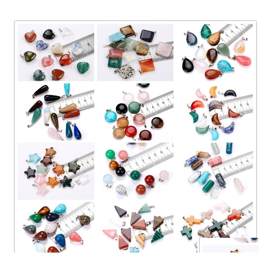 Charms Natural Stone Heart Cross Opal Tigers Eye Pink Quartz Healing Chakra Pendants Diy Necklaces Jewelry Accessories Making Drop D Dh3Ar
Charms Natural Stone Heart Cross Opal Tigers Eye Pink Quartz Healing Chakra Pendants Diy Necklaces Jewelry Accessories Making Drop D Dh3Ar
