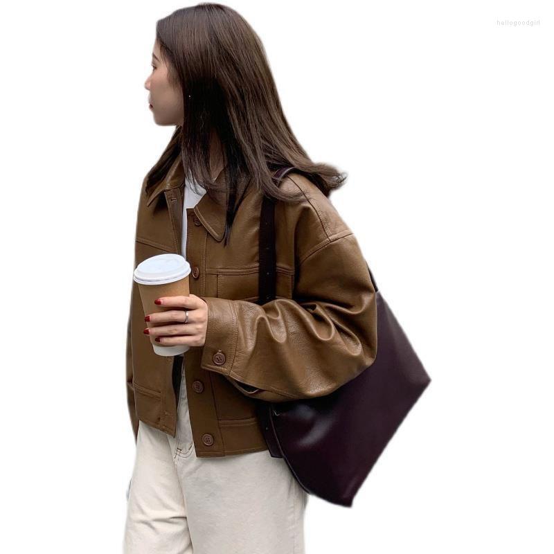 Women's Leather Fashion Women Autumn Winter Coat 2023 Student Ladies Top Loose Slim All-match Short PU Jacket OK1288, Black
Women's Leather Fashion Women Autumn Winter Coat 2023 Student Ladies Top Loose Slim All-match Short PU Jacket OK1288, Black