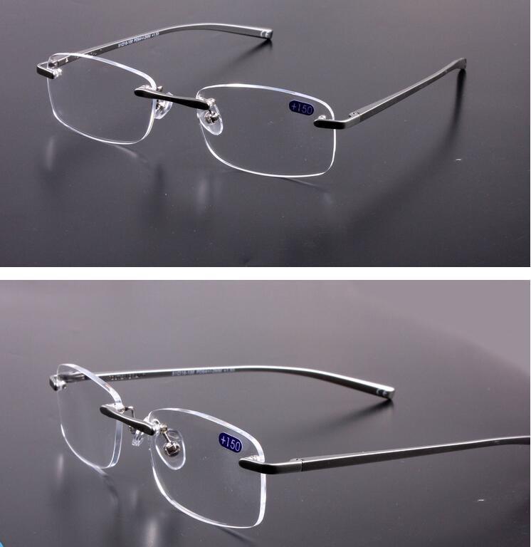 Sunglasses Reading Glasses Men Rimless Al-mg Ultra-light Spring Leg Spectacles 1 1.5 2 2.5 2.75 3 3.25 3.5 4Sunglasses
Sunglasses Reading Glasses Men Rimless Al-mg Ultra-light Spring Leg Spectacles 1 1.5 2 2.5 2.75 3 3.25 3.5 4Sunglasses