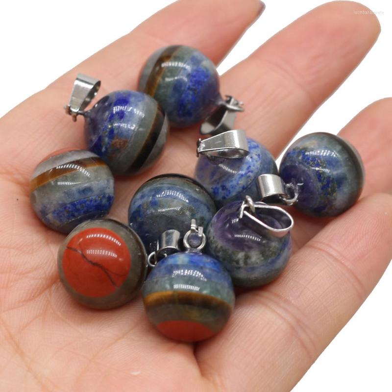 Pendant Necklaces Natural Stone Round Shape Reiki Heal 7 Chakras Energy Crystal For Trendy Jewelry Making DIY Necklace Earrings
Pendant Necklaces Natural Stone Round Shape Reiki Heal 7 Chakras Energy Crystal For Trendy Jewelry Making DIY Necklace Earrings