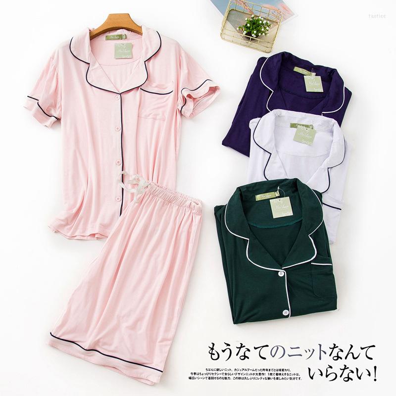 Women's Sleepwear Summer Women's Modal Short-Sleeved Shorts Pajamas Solid Womens Two Piece Loungewear Home Clothes Pajama Couple, 19swhite women
Women's Sleepwear Summer Women's Modal Short-Sleeved Shorts Pajamas Solid Womens Two Piece Loungewear Home Clothes Pajama Couple, 19swhite women