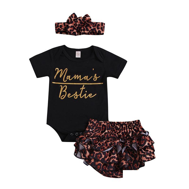 Clothing Sets Baby Girls Rompers Leopard Headband Letter Print Button Newborn Infant Jumpsuit Playsuit Summer 13T Drop Delivery Kids Dheux, See showture
Clothing Sets Baby Girls Rompers Leopard Headband Letter Print Button Newborn Infant Jumpsuit Playsuit Summer 13T Drop Delivery Kids Dheux, See showture
