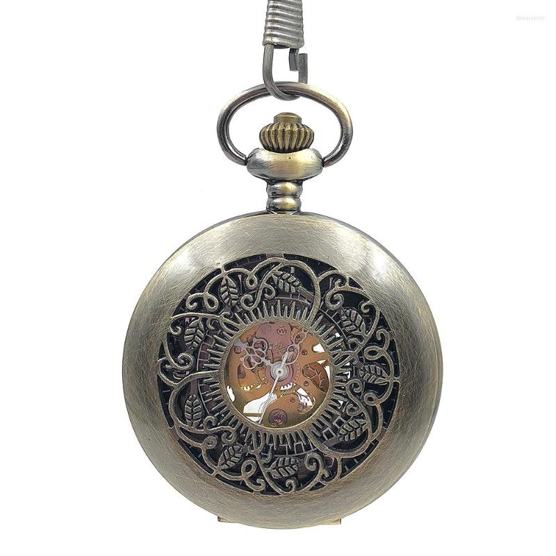 Pocket Watches Wind Up Mechanical Skeleton Steampunk Bronze Tone Hollow Case Mens Watch Black Dial W/Chain Relogio De Bolso Nice Gift, Picture shown
Pocket Watches Wind Up Mechanical Skeleton Steampunk Bronze Tone Hollow Case Mens Watch Black Dial W/Chain Relogio De Bolso Nice Gift, Picture shown