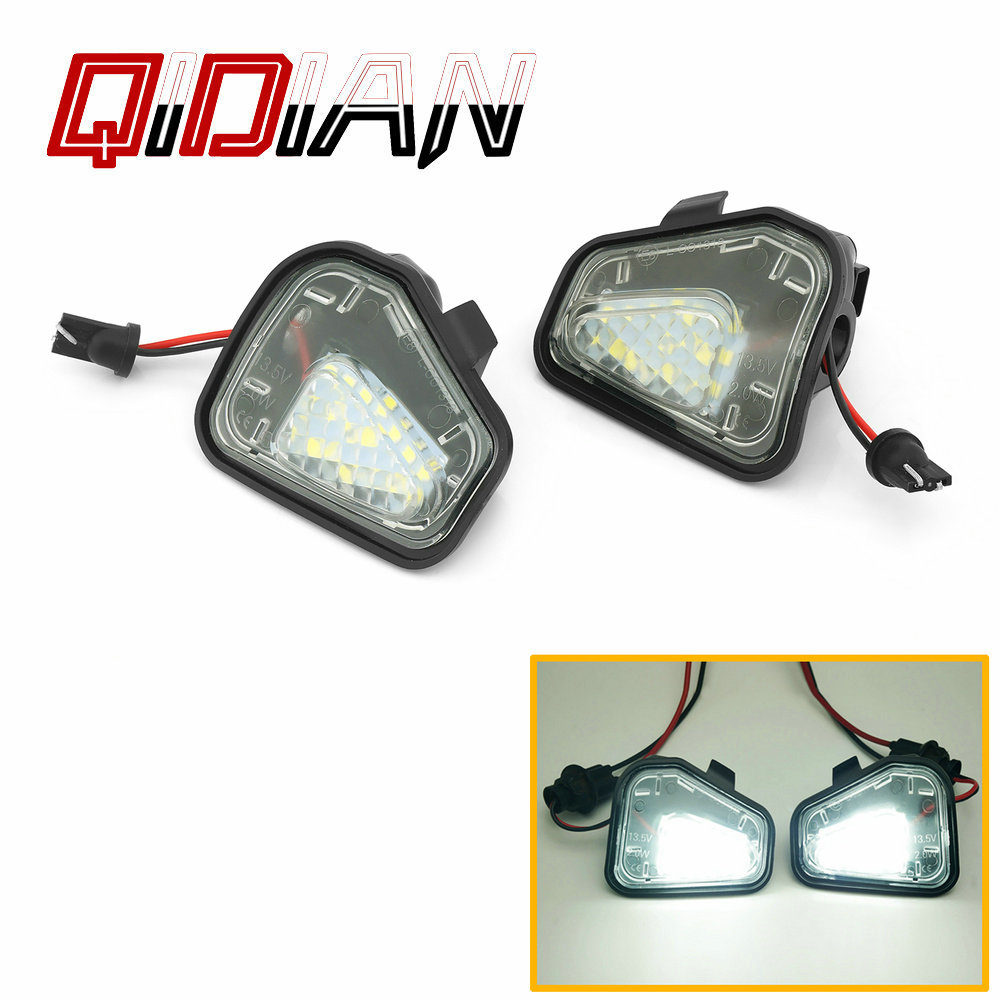 

2PCS For VW Passat B7 CC Scirocco Jetta MK6 EOS Beetle R LED Side Under Mirror Rearview Mirror Floor Ground Lamp Puddle Lights