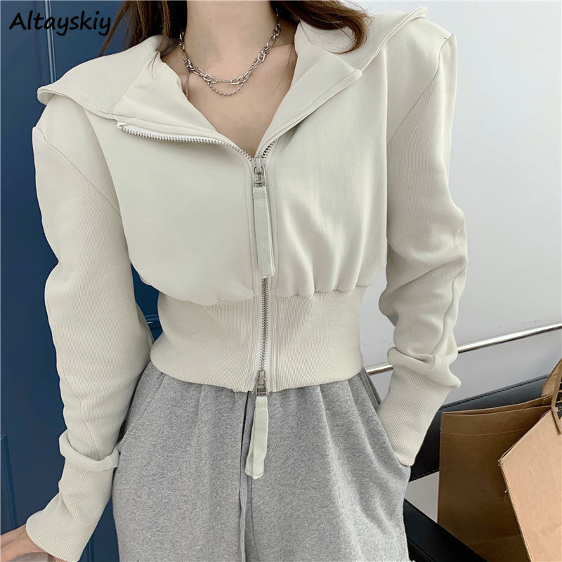 Women Hoodies Sweatshirt Zipper Female Spring Ulzzang High Street Students Long Sleeve Hooded Zip up est Retro Cropped Girls BF Clothing 230217, Black
Women Hoodies Sweatshirt Zipper Female Spring Ulzzang High Street Students Long Sleeve Hooded Zip up est Retro Cropped Girls BF Clothing 230217, Black