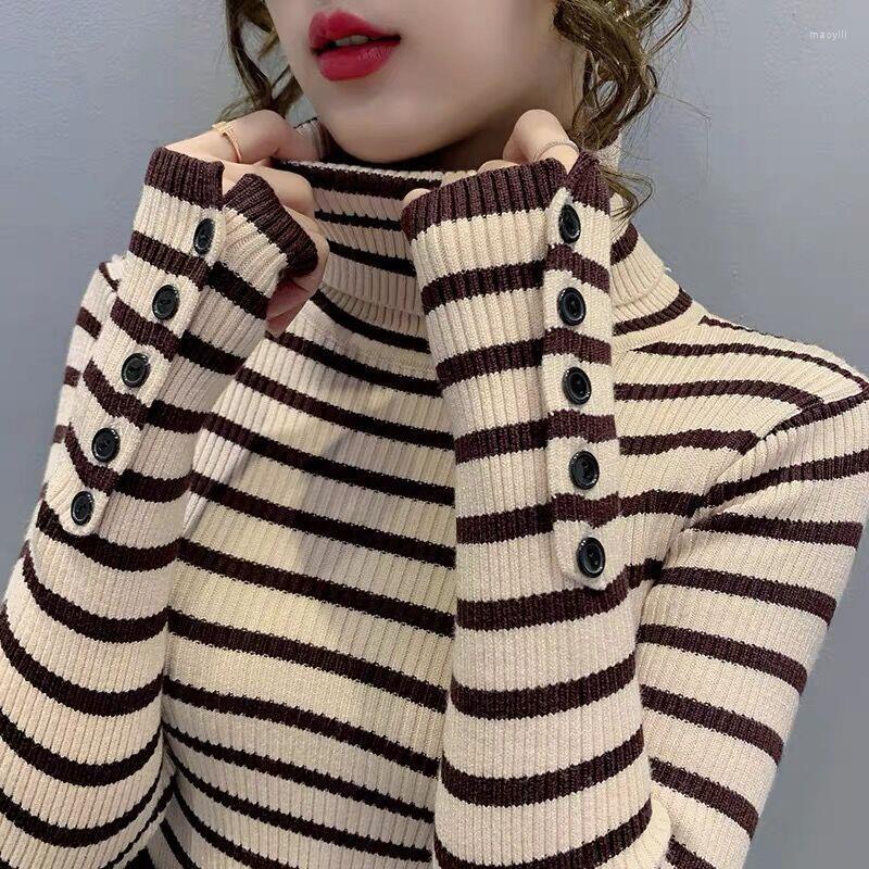 Women's Sweaters High-Neck Contrast Color Striped Sweater Women's Autumn And Winter 2023 Slim-Fit Knitted Bottoming With Top Ins, Black
Women's Sweaters High-Neck Contrast Color Striped Sweater Women's Autumn And Winter 2023 Slim-Fit Knitted Bottoming With Top Ins, Black