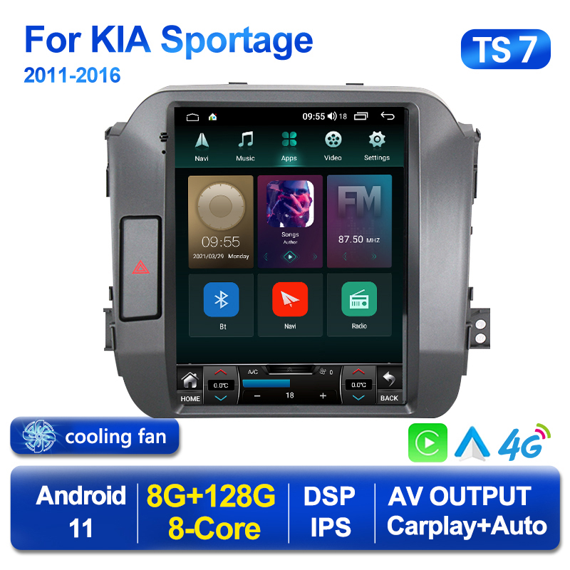 Android 11 Player DSP IPS Car dvd Radio For KIA Sportage 3 2010-2016 2din Multimedia CarPlay BT For Tesla style
Android 11 Player DSP IPS Car dvd Radio For KIA Sportage 3 2010-2016 2din Multimedia CarPlay BT For Tesla style